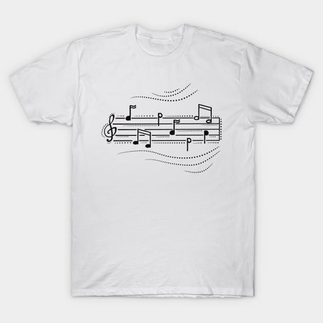 Music sheet T-Shirt by Xatutik-Art